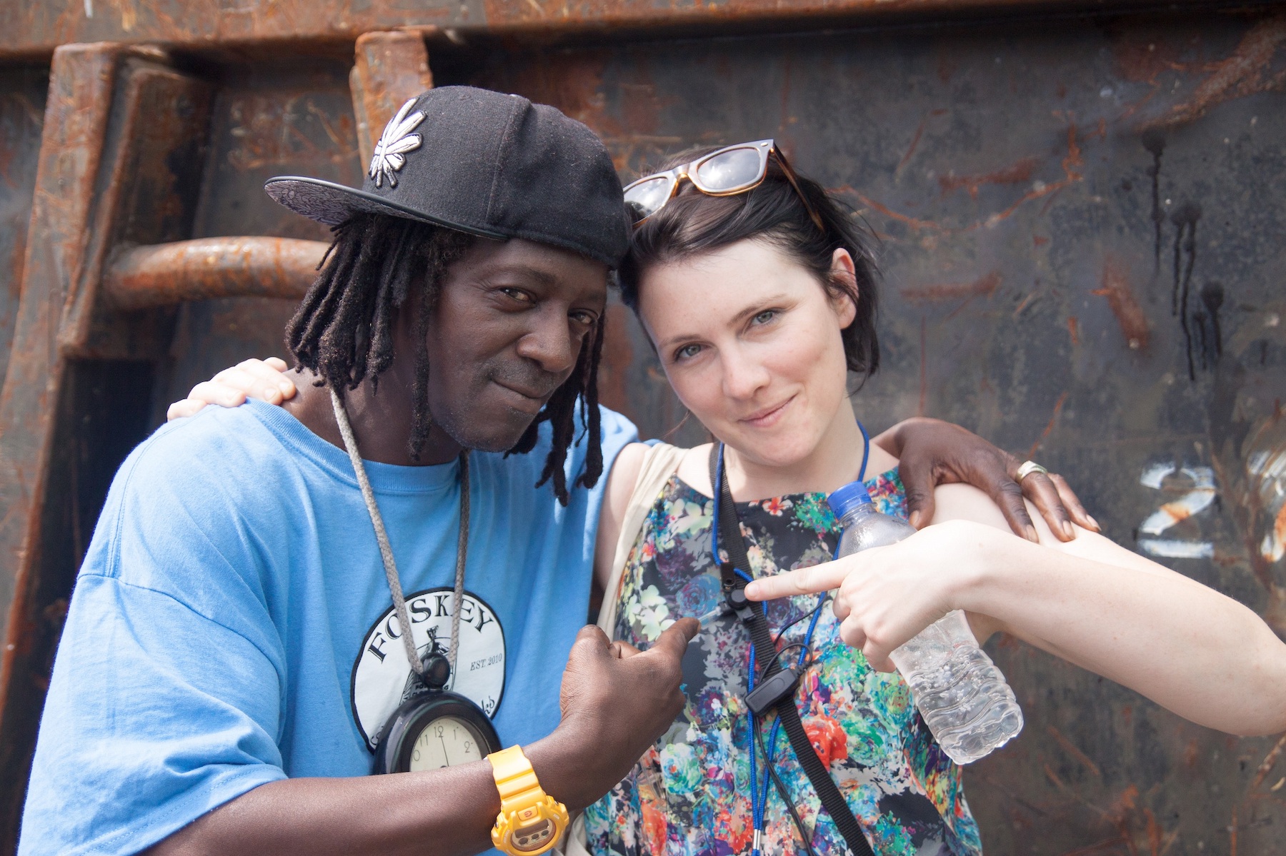 Sarah Nulty and Flava Flav / Photo Credit to Simon Butler/ FANATIC / TRAMLINES 2018