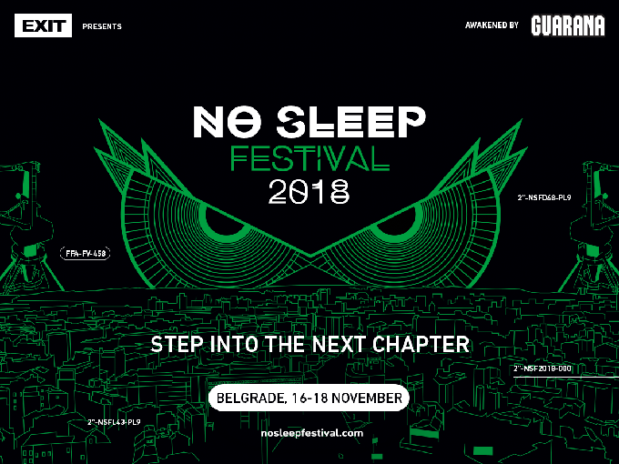 Exit No Sleep Festival 2018 announcement