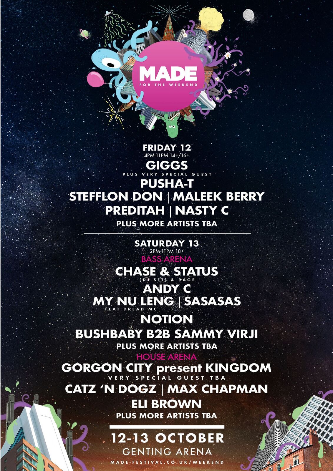 Made for the Weekend 2018 first line up